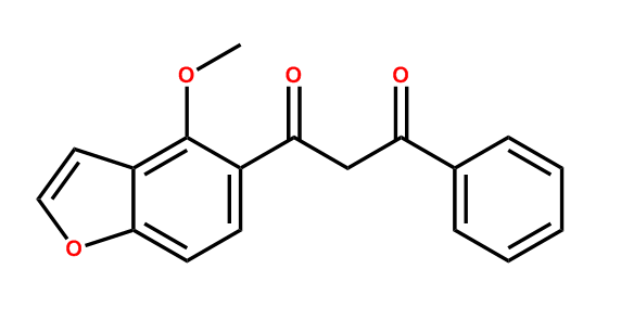 水黄皮籽素,1-(4-Methoxybenzofuran-5-yl)-3-phenylpropane-1,3-dione
