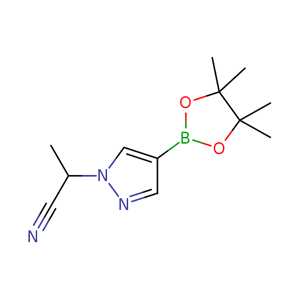 2-(4-(4,4,5,5-四甲基-1,3,2-二氧杂硼杂环戊烷-2-基)-1H-吡唑-1-基)丙腈