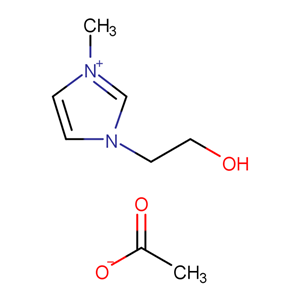 1-羟乙基-3-甲基咪唑醋酸盐,1H-Imidazolium, 3-(2-hydroxyethyl)-1-methyl-, acetate (1:1)