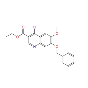 4-氯-6-甲氧基-7-苄氧基喹啉-3-甲酸乙酯,Ethyl 7-(benzyloxy)-4-chloro-6-methoxyquinoline-3-carboxylate