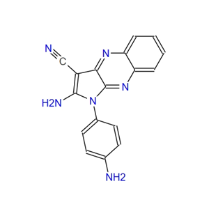 2-氨基-1-(4-氨基苯基)-1H-吡咯并(2,3-b)喹喔啉-3-腈 301358-46-3