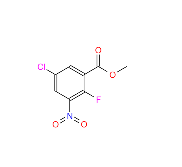 甲基 5-氯-2-氟-3-硝基苯酸盐,5-Chloro-2-fluoro-3-nitro-benzoic acid methyl ester