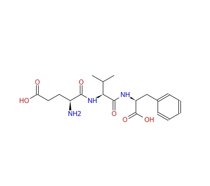 L-ALPHA-谷氨酰-L-缬氨酰-L-苯丙氨酸,(S)-4-Amino-5-(((S)-1-(((S)-1-carboxy-2-phenylethyl)amino)-3-methyl-1-oxobutan-2-yl)amino)-5-oxopentanoic acid