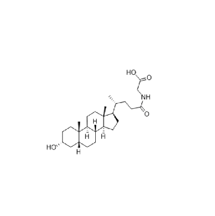 甘氨石膽酸,N-[(3a,5b)-3-hydroxy-24-0xocholan-24-yl]-(9C1) Glycine