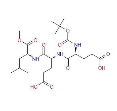 N-叔丁氧羰基-谷氨酰-谷氨酰-亮氨酸甲酯,L-Leucine,N-[(1,1-dimethylethoxy)carbonyl]-L-a-glutamyl-L-a-glutamyl-,3-methyl ester (9CI)