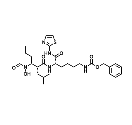 ((S)-5-((2R,3S)-3-(N-羟基甲酰胺基)-2-异丁基六氨基)-2-氧代-6-(噻唑-2-基氨基)己基)氨基甲酸苄酯,Benzyl ((S)-5-((2R,3S)-3-(N-hydroxyformamido)-2-isobutylhexanamido)-6-oxo-6-(thiazol-2-ylamino)hexyl)carbamate
