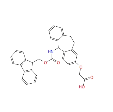 (R,S)-2-[[5-(9-芴甲氧羰基氨基)二苯并[a,d]环庚烷-2-基]氧]乙酸,(R,S)-2-[[5-(9-Fluorenylmethyloxycarbonylamino)-dibenzo[a,d]cycloheptane-2-yl]oxy]acetic acid