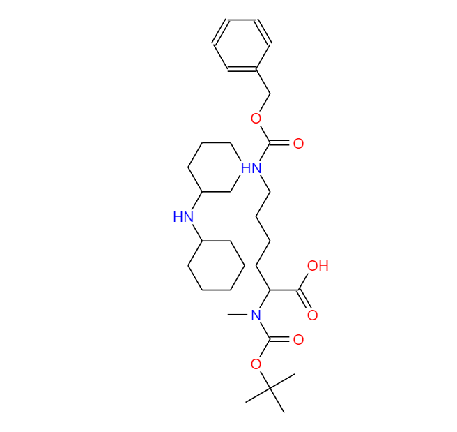 二环己胺 N6-((苄氧基)羰基)-N2-(叔丁氧羰基)-N2-甲基-L-赖氨酸,Dicyclohexylamine n6-((benzyloxy)carbonyl)-n2-(tert-butoxycarbonyl)-n2-methyl-l-lysinate