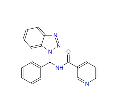 N-(1H-苯并三唑-1-苯基甲基)-3-吡啶甲酰胺,N-(1H-Benzotriazol-1-ylphenylmethyl)-3-pyridinecarboxamide