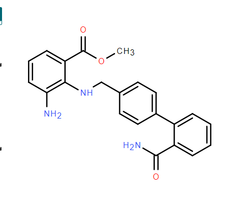 阿齐沙坦杂质 (F),Methyl 3-aMino-2-((2'-carbaMoylbiphenyl-4-yl)MethylaMino)benzoate