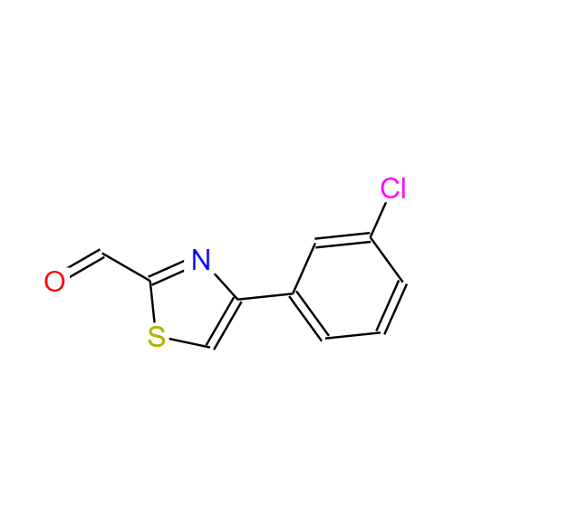 4-(3-氯苯基)-2噻唑甲醛,4-(3-chlorophenyl)-2-thiazolecarboxaldehyde