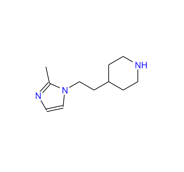 4 - [2 - (2-甲基- 1H-咪唑- 1 -基)乙基]哌啶,4-[2-(2-METHYL-IMIDAZOL-1-YL)-ETHYL]-PIPERIDINE