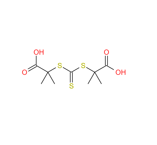 2,2' - [硫代羰酰 (硫)]双[2 -甲基丙酸],2,2'-[(THIOXOMETHYLENE)DISULFANYL]BIS(2-METHYLPROPANOIC ACID)