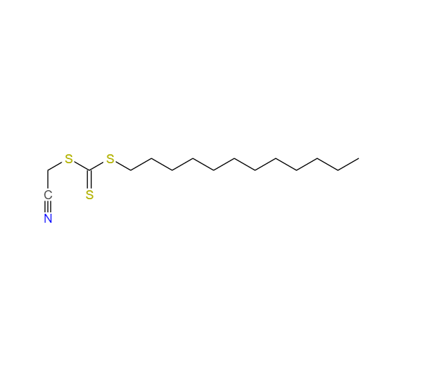 S-氰甲基-S-十二基三硫代碳酸盐,S-Cyanomethyl-S-dodecyltrithiocarbonate, min. 97%