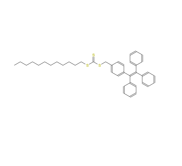 十二烷基(4-(1,2,2-三苯基乙烯基)芐基)三硫代碳酸酯,INDEX NAME NOT YET ASSIGNED