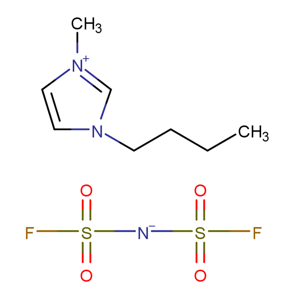 1-丁基-3-甲基咪唑双氟磺酰亚胺盐,BMI-FSI 1-Butyl-3-methylimidazolium Bis(fluorosulfonyl) imide 1H-Imidazolium, 3-butyl-1-methyl-, salt with imidodisulfuryl fluoride (1:1)