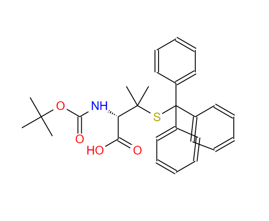 Boc-s-三苯甲基-d-青霉胺,Boc-D-Pen(Trt)-OH