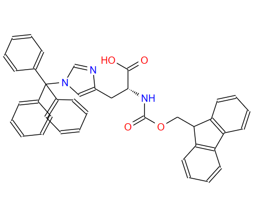 N-芴甲氧羰基-N'-三苯甲基-D-组氨酸,Fmoc-D-His(Trt)-OH