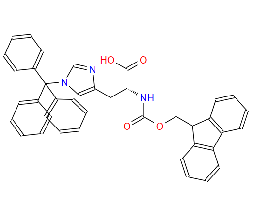 N-芴甲氧羰基-N'-三苯甲基-D-組氨酸,Fmoc-D-His(Trt)-OH