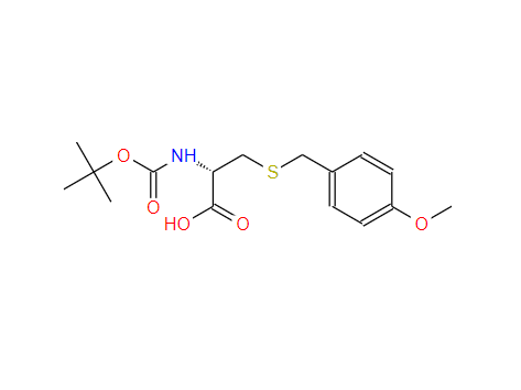 N-叔丁氧羰基-S-(4-甲氧基苄基)-D-半胱氨酸,Boc-S-4-methoxybenzyl-D-Cysteine