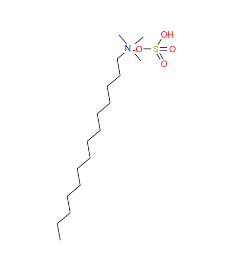 十四烷基三甲基硫酸氢铵,Tetradecyltrimethylammonium hydrogen sulfate