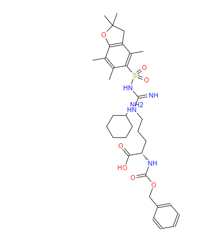 CBZ-L-精氨酸(PBF)-环己胺盐,N-α-Z-N-ω-2,2,4,6,7-pentamethyldihydro benzofura