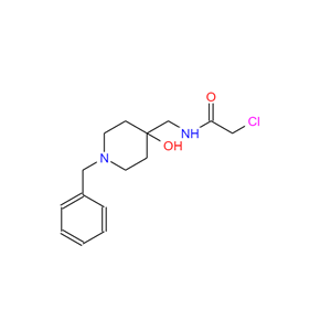 2-氯-N-[[4-羟基-1-(苯基甲基)-4-哌啶基]甲基]乙酰胺,N-((1-benzyl-4-hydroxypiperidin-4-yl)Methyl)-2-chloroacetaMide
