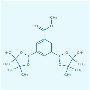 (1-甲酯基-3,5-二硼酸频哪酯基)苯,Benzoic acid, 3,5-bis(4,4,5,5-tetramethyl-1,3,2-dioxaborolan-2-yl)-, methyl ester