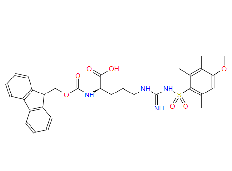 N-Fmoc-N'-(4-甲氧基-2,3,6-三甲基苯磺酰基)-D-精氨酸,Fmoc-D-Arg(Mtr)-OH