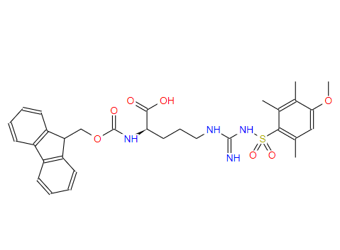 N-Fmoc-N'-(4-甲氧基-2,3,6-三甲基苯磺?；?-D-精氨酸,Fmoc-D-Arg(Mtr)-OH