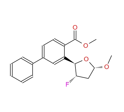 甲基-2,3-二脱氧-3-氟-5-O-(4-苯基苯甲酰基)-ALPHA-D-赤式戊呋喃糖苷,METHYL-2,3-DIDEOXY-3-FLUORO-5-O-(4-phenylbenzoyl)-ALPHA-D-ERYTHRO-PENTOFURANOSIDE