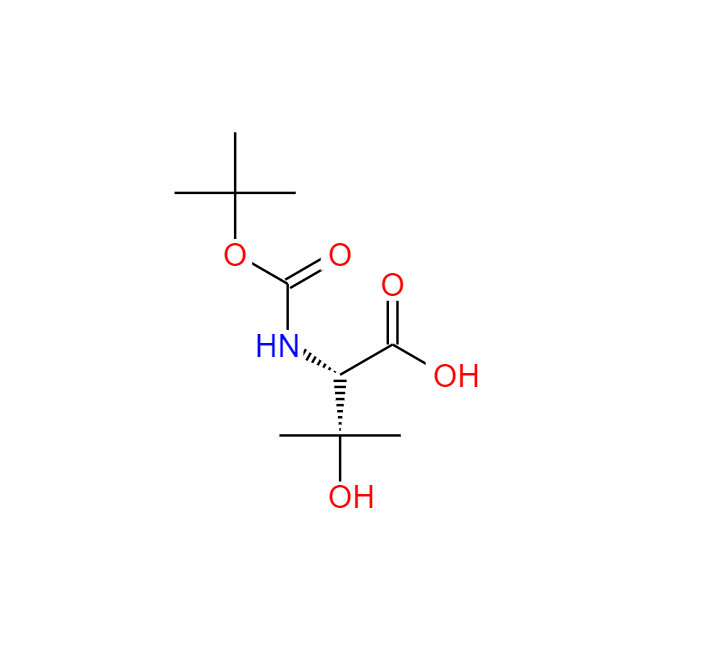 N-BOC-3-羟基-L-缬氨酸,N-BOC-(S)-2-AMINO-3-HYDROXY-3-METHYLBUTANOIC ACID