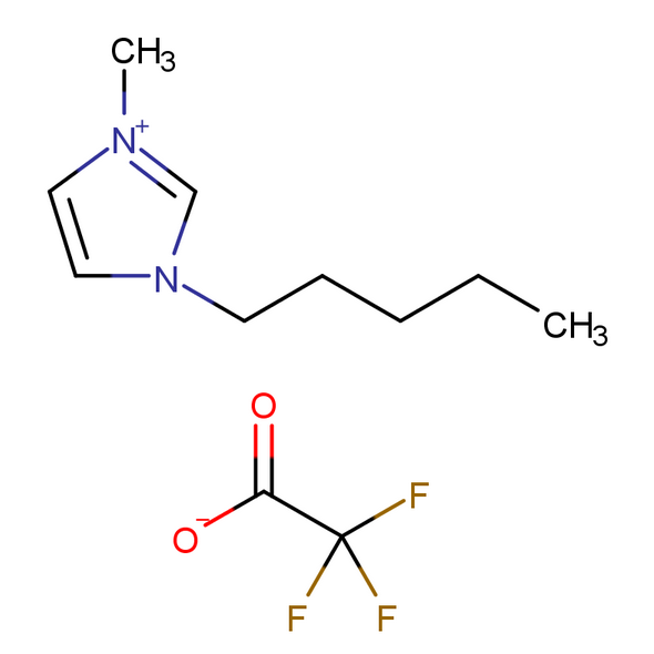 1-戊基-3-甲基咪唑三氟乙酸盐,1H-Imidazolium, 1-methyl-3-pentyl-, 2,2,2-trifluoroacetate (1:1)