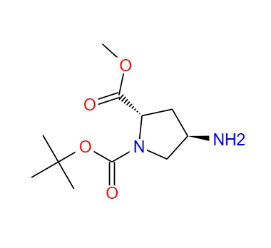 (2S,4R)-1-(叔丁氧基羰基)-4-氨基吡咯烷-2-羧酸甲酯,Methyl (2S,4R)-1-(tert-butoxycarbonyl)-4-aminopyrrolidine-2-carboxylate