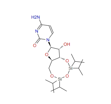 (+)-3',5'-O-(1,1,3,3-四异丙基-1,3-二硅氧烷)胞苷,(+)-3′,5′-O-(1,1,3,3-Tetraisopropyl-1,3-disiloxanediyl)cytidine