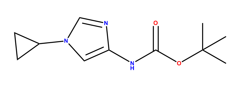 1-环丙基-1H-咪唑-4-基氨基甲酸叔丁酯,tert-butyl (1-cyclopropyl-1H-iMidazol-4-yl)carbaMate