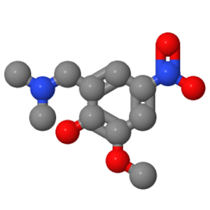 N,N-二甲基-2 - 羟基-3 - 甲氧基-5 - 硝基苄基胺,α-(Dimethylamino)-6-methoxy-4-nitro-o-cresol