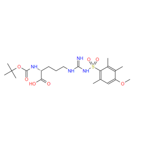 N^A-BOC-N^W-(4-甲氧基-2,3,6-三甲基苯基磺酰基)-D-精氨酸,N-α-Boc-N-ω-4-methoxy-2,3,6-trimethyl benzenesul