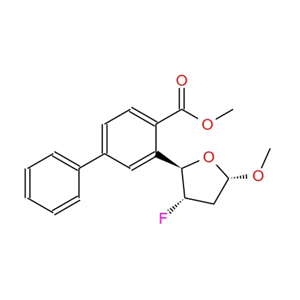 甲基-2,3-二脱氧-3-氟-5-O-(4-苯基苯甲酰基)-ALPHA-D-赤式戊呋喃糖苷 168786-98-9