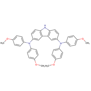 N,N,N',N'-四(4-甲氧基苯基)-9H-咔唑-3,6-二胺;1630723-98-6;外观:浅黄色粉末，可提供大数量，按需分装！