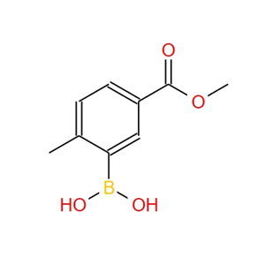 5-甲氧甲酰基-2-甲基苯硼酸,(5-(Methoxycarbonyl)-2-methylphenyl)boronic acid