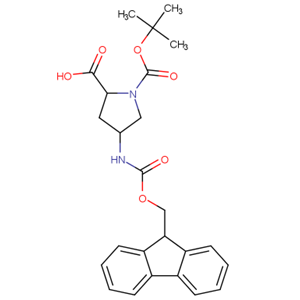 N-叔丁氧羰基-反式-4-N-芴甲氧羰基氨基-L-脯氨酸,N-Boc-trans-4-N-Fmoc-amino-L-proline
