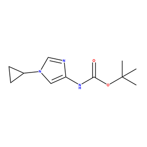 1-环丙基-1H-咪唑-4-基氨基甲酸叔丁酯,tert-butyl (1-cyclopropyl-1H-iMidazol-4-yl)carbaMate