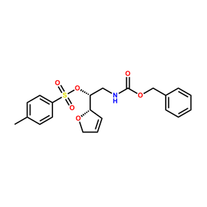 Benzyl N-[(2R)-2-[(2S)-2,5-dihydrofuran-2-yl]-2-[(4-methylbenzenesulfonyl)oxy]ethyl]carbamate