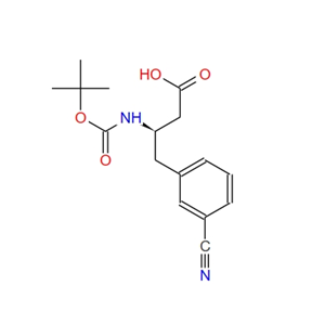 (R)-3-((叔丁氧羰基)氨基)-4-(3-氰基苯基)丁酸 269726-83-2