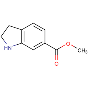 吲哚啉-6-羧酸甲酯,Methyl 2,3-dihydro-1H-indole-6-carboxylatato