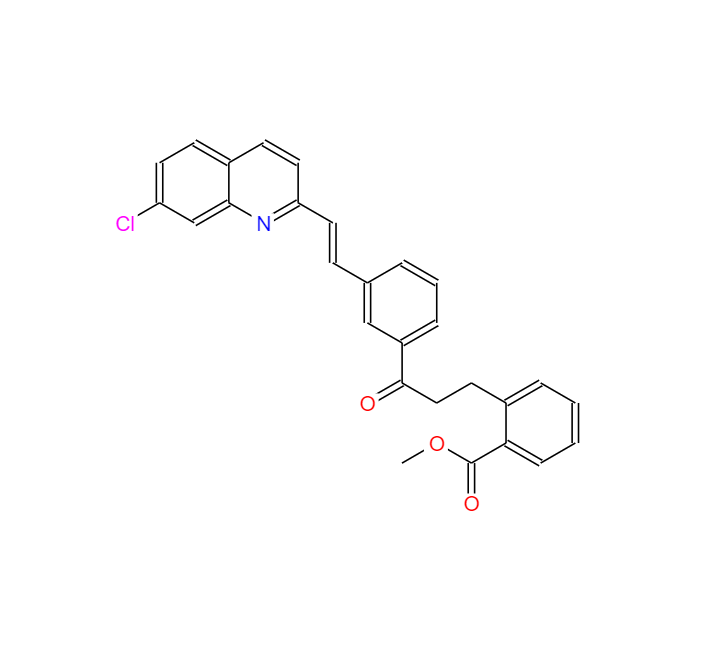 (E)-2-[3-[3-[2-(7-氯-2-喹啉基)乙烯基]苯基]-3-氧代丙基]苯甲酸甲酯,METHYL 2-(3-{(E)-3-[2-(7-CHLORO-2-QUINOLYL)VINYL]PHENYL}-3-OXOPROPYL)BENZOATE