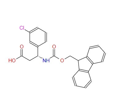 fmoc-(r)-3-氨基-3-(3-氯苯基)-丙酸,(R)-3-((((9H-Fluoren-9-yl)methoxy)carbonyl)amino)-3-(3-chlorophenyl)propanoic acid