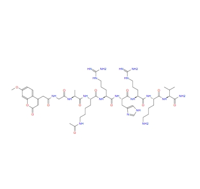 Mca-Gly-Ala-Lys(Ac)-Arg-His-Arg-Lys-Val-NH2,Mca-Gly-Ala-Lys(Ac)-Arg-His-Arg-Lys-Val-NH2