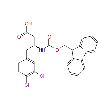 (S)-3-((((9H-芴-9-基)甲氧基)羰基)氨基)-4-(3,4-二氯苯基)丁酸,(S)-3-((((9H-Fluoren-9-yl)methoxy)carbonyl)amino)-4-(3,4-dichlorophenyl)butanoic acid